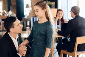 A Father Talking to His Daughter