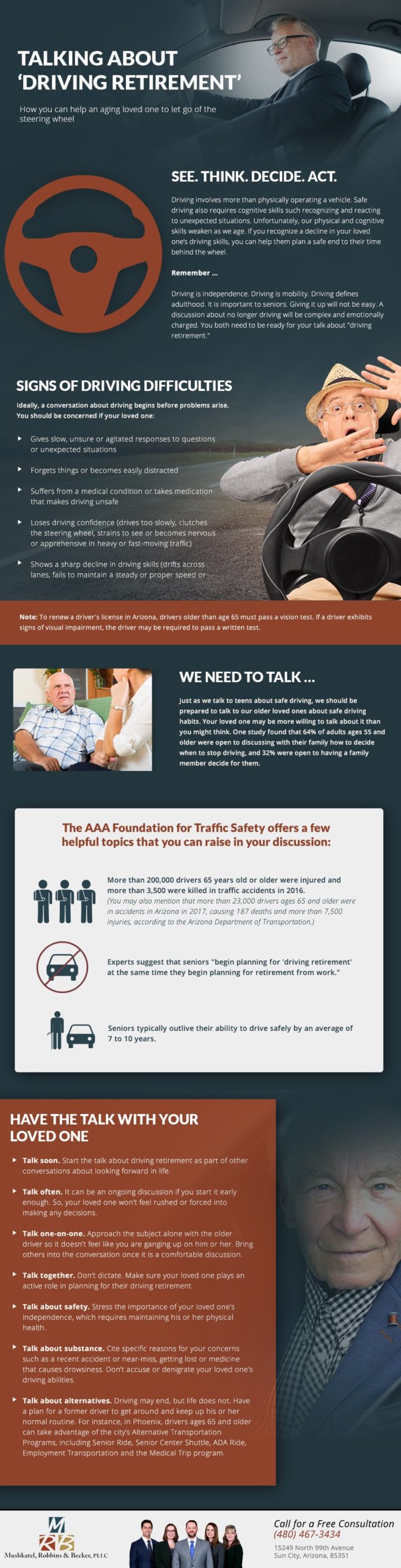 Driving retirement infographic