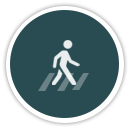 icon of a pedestrian on a crosswalk