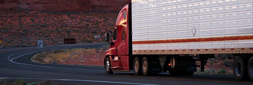 truck on highway