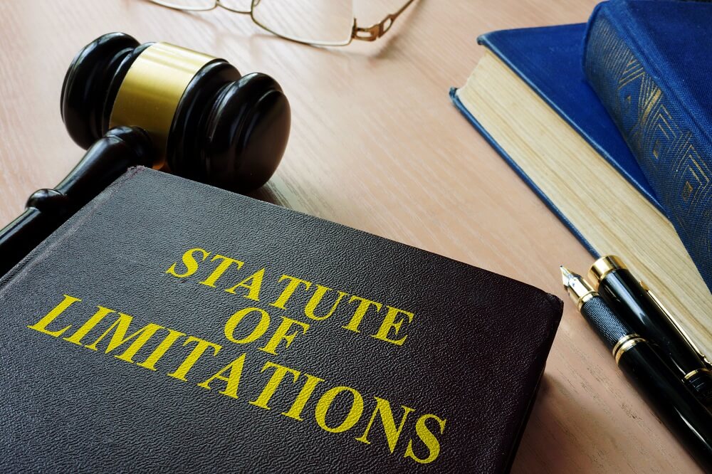 Statute of limitations book in the table
