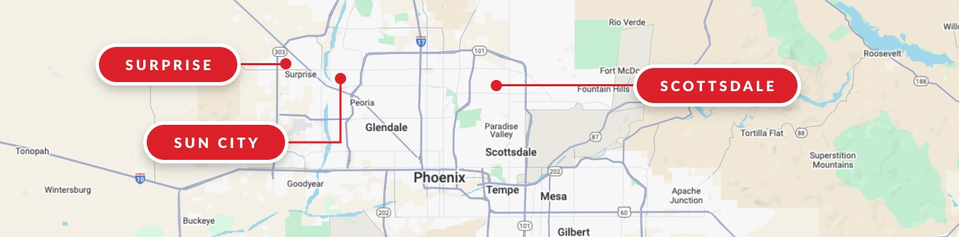 Map of Phoenix